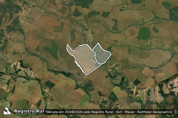 Imagem de satélite de Fazenda Santa Rosa em DORES DO INDAIÁ - MG