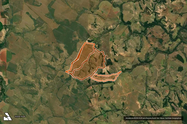 Imagem de satélite de Fazenda Cocais em DORES DO INDAIÁ - MG