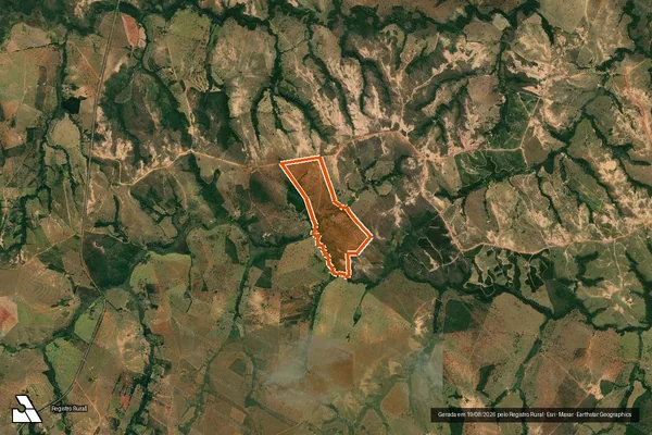 Imagem de satélite de Fazenda Cocais em DORES DO INDAIÁ - MG