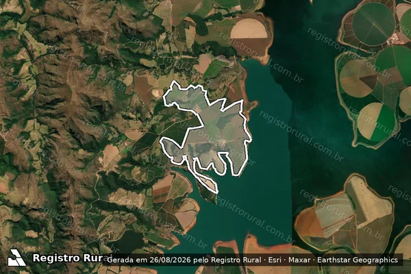 Imagem de satélite de FAZENDA BOA FE em PIMENTA - MG