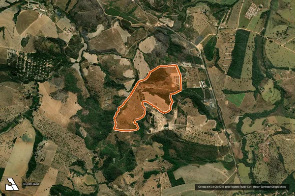 Imagem de satélite de Fazenda Do Retiro em SANTO ANTÔNIO DO MONTE - MG
