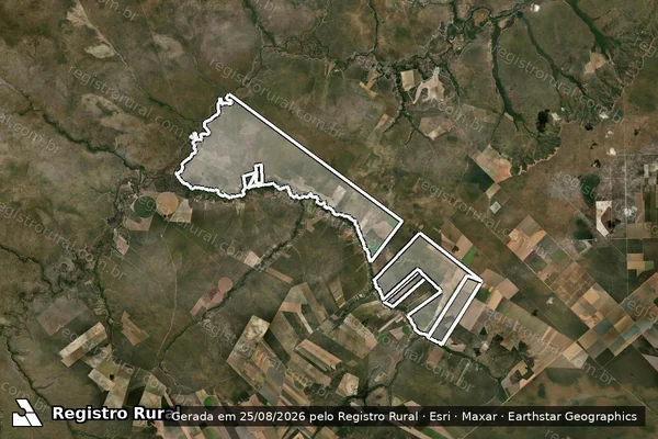 Imagem de satélite de Fazenda Larga em JANUÁRIA - MG