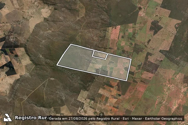 Imagem de satélite de FAZENDA SAPÉ em VERDELÂNDIA - MG