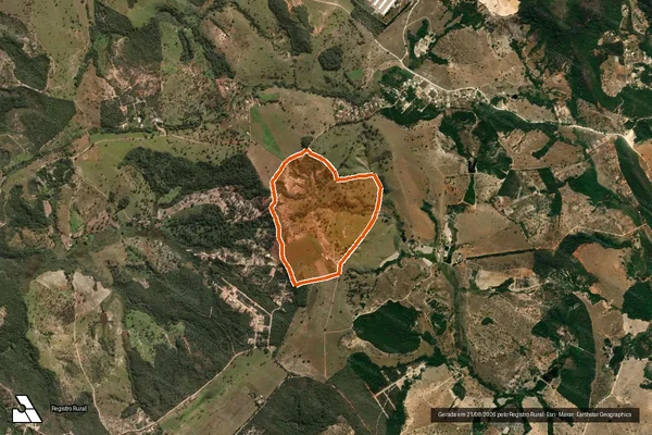 Imagem de satélite de FAZENDA DO ESTREITO em ESMERALDAS - MG