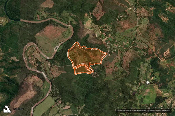 Imagem de satélite de Fazenda da Laginha Glebas 1 e 2 em SANTA LUZIA - MG