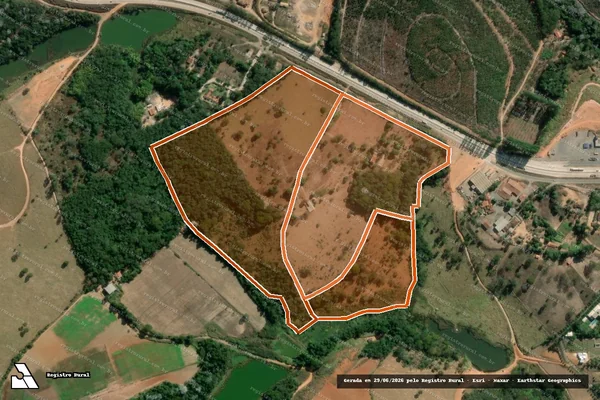 Imagem de satélite de Sitio Morro Redondo ou Carretao em BOM JESUS DO AMPARO - MG