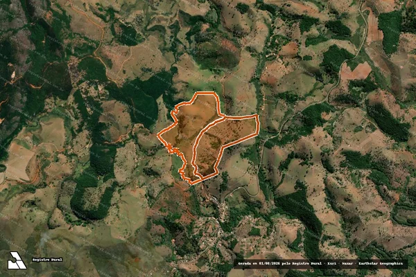 Imagem de satélite de Fazenda Do Retiro em ITABIRA - MG