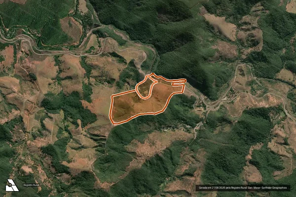Imagem de satélite de Fazenda Pedreira em NOVA ERA - MG