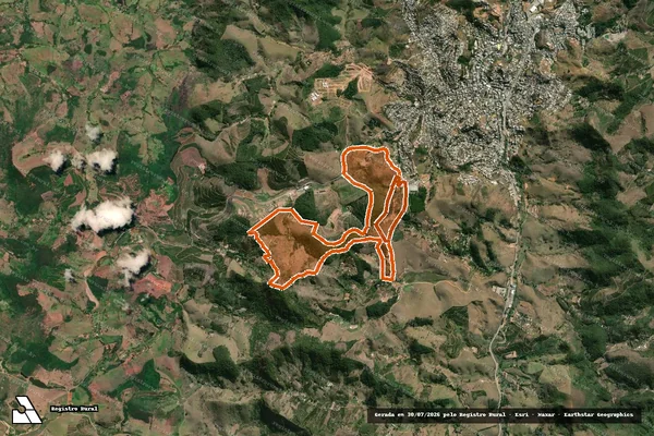 Imagem de satélite de Fazenda Cachoeira em CARATINGA - MG