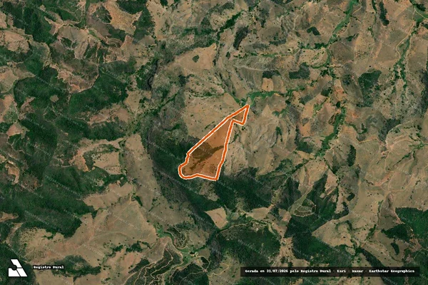 Imagem de satélite de CORREGO DO VALÃO em INHAPIM - MG