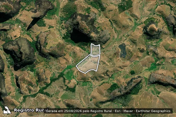 Imagem de satélite de FAZENDA PESCOCO MOLE em CUPARAQUE - MG