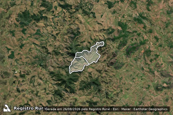 Imagem de satélite de Fazenda Estrela IV em MUTUM - MG