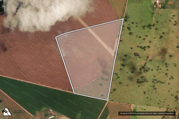 Imagem de satélite de Fazenda Claro em VAZANTE - MG