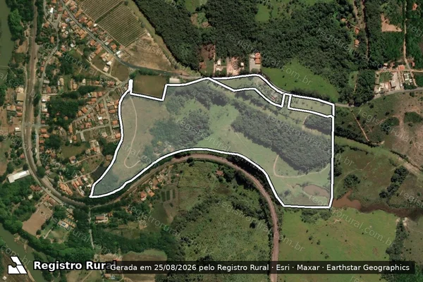 Imagem de satélite de SITIO MARSAM em BRUMADINHO - MG
