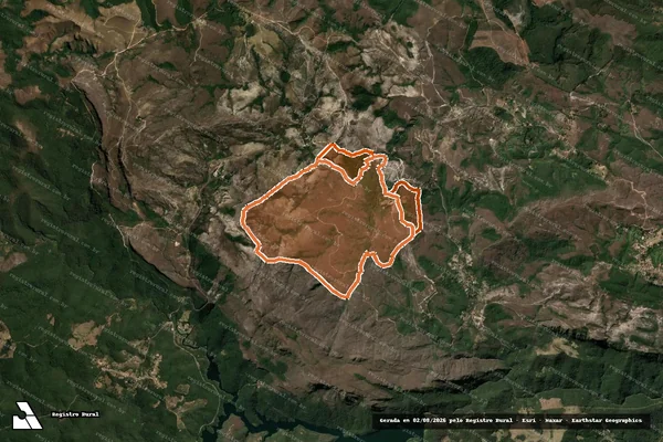 Imagem de satélite de CHAPADA em OURO PRETO - MG