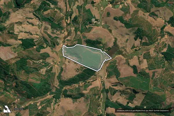 Imagem de satélite de RETIRO em PEDRA BONITA - MG
