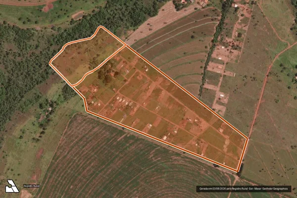 Imagem de satélite de FAZENDA AGUA LUMINOSA em PRATA - MG