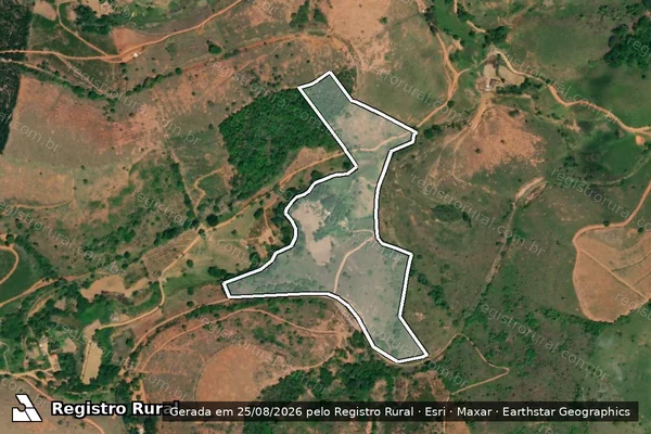 Imagem de satélite de Quilombo em BOM JESUS DO GALHO - MG