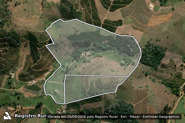 Imagem de satélite de SITIO CORREGO DAS QUEIXADAS em Caiana - MG