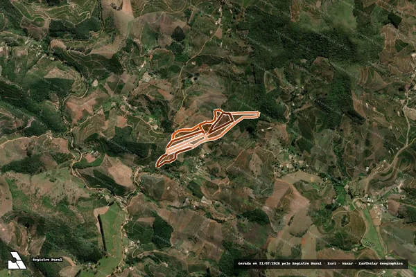 Imagem de satélite de Laranjal Ou Palmeiras em CAIANA - MG