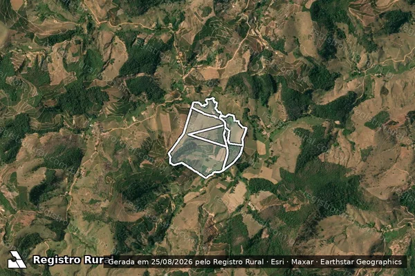 Imagem de satélite de Corrego Das Flores em DURANDÉ - MG