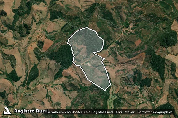 Imagem de satélite de FAZENDA OURO VERDE em SANTA RITA DO SAPUCAÍ - MG
