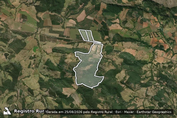 Imagem de satélite de FAZENDA MONTE ALTO em ALPINÓPOLIS - MG