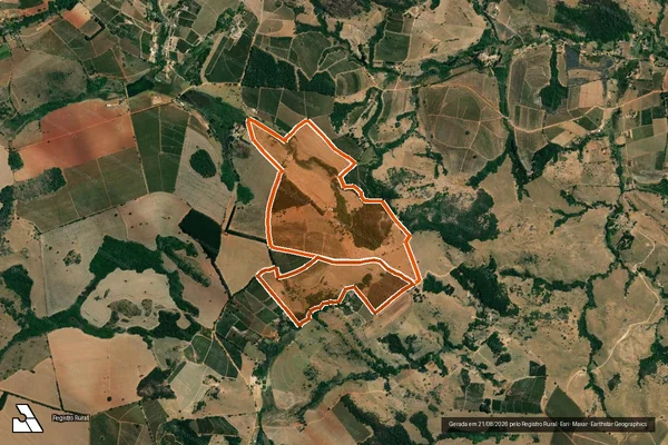 Imagem de satélite de Fazenda Candonga em BOA ESPERANÇA - MG