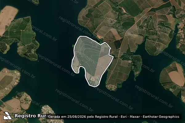 Imagem de satélite de Fazenda Santa Felicidade em CAMPOS GERAIS - MG