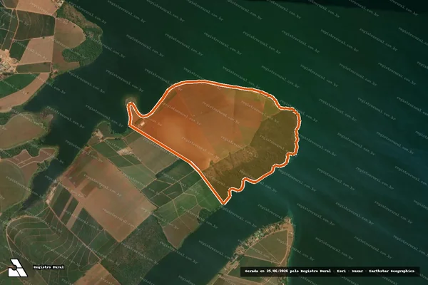 Imagem de satélite de FAZENDA ALVORADA em CARMO DO RIO CLARO - MG