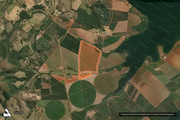 Imagem de satélite de FAZENDA SÃO JOSE DO SAPUCAI em CARMO DO RIO CLARO - MG