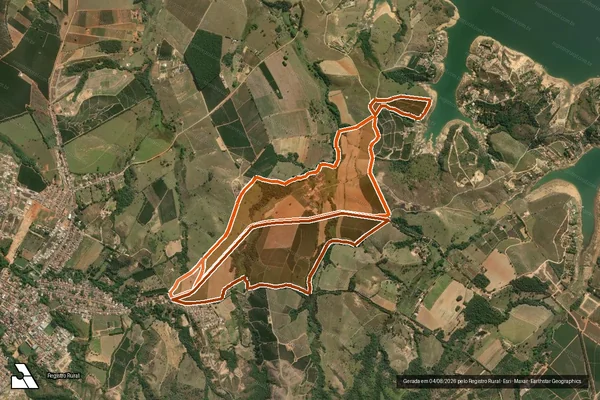 Imagem de satélite de Fazenda Sao Gabriel em CARMO DO RIO CLARO - MG