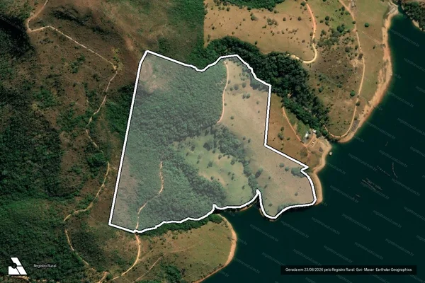Imagem de satélite de Fazenda Cachoeira em GUAPÉ - MG