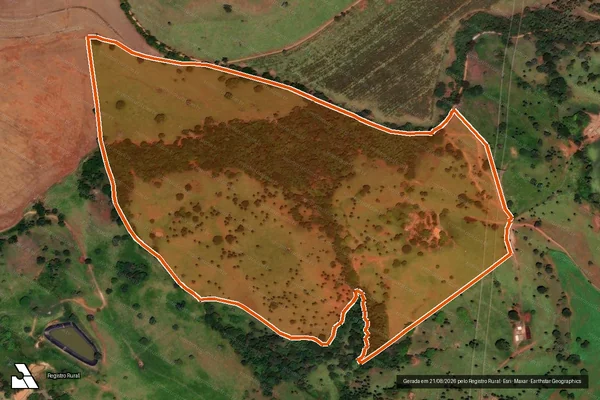 Imagem de satélite de FAZENDA BORRACHUDO E BIBOCA em SÃO GOTARDO - MG
