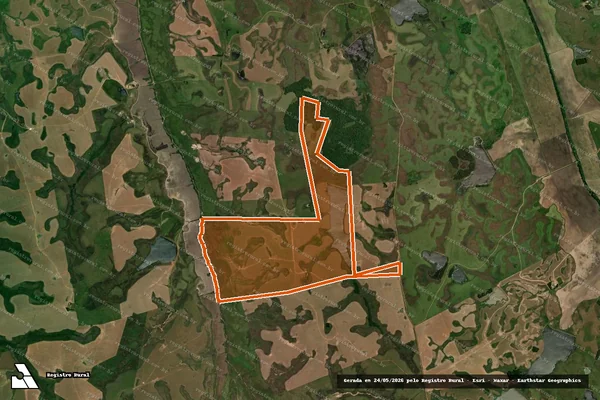 Imagem de satélite de Estancia Da Barragem em CACEQUI - RS