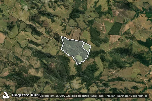 Imagem de satélite de FAZENDA CACHOEIRA em CAMPO BELO - MG