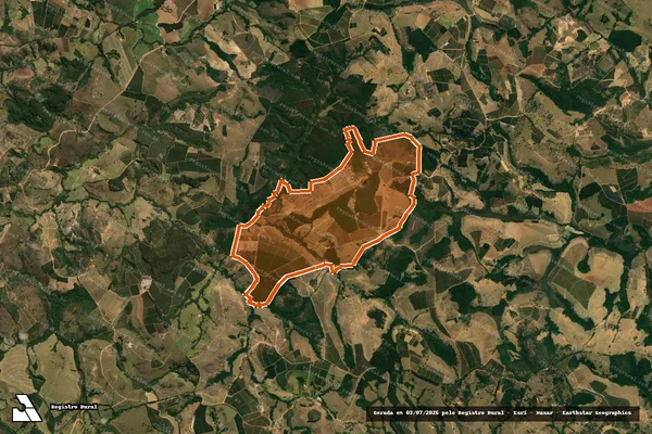 Imagem de satélite de Fazenda Lopes em CANDEIAS - MG