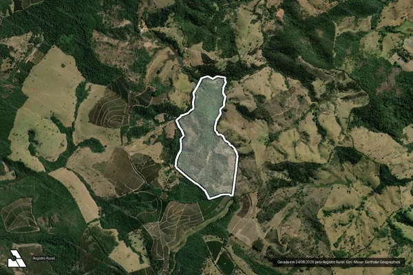 Imagem de satélite de FAZENDA SOLITÁRIA em CARMO DA MATA - MG