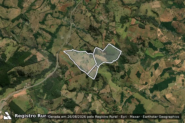 Imagem de satélite de Perobas em CARMÓPOLIS DE MINAS - MG