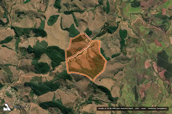 Imagem de satélite de Caracol em ARAPONGA - MG