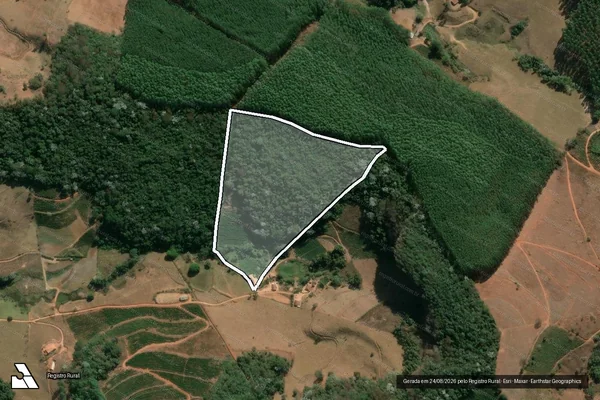Imagem de satélite de Sitio Pedra Rajada em CANAÃ - MG