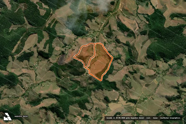 Imagem de satélite de MACUCO OU AGUAS CLARAS em DORES DO TURVO - MG