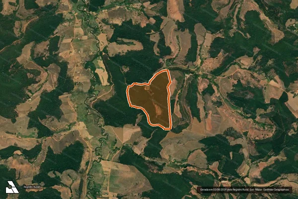 Imagem de satélite de FAZENDA PROVIDENCIA em GUARACIABA - MG