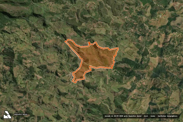 Imagem de satélite de FAZENDA SANTANA em FERVEDOURO - MG