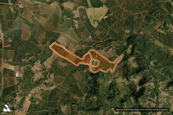 Imagem de satélite de FAZENDA LARANJAL em MONTE SANTO DE MINAS - MG