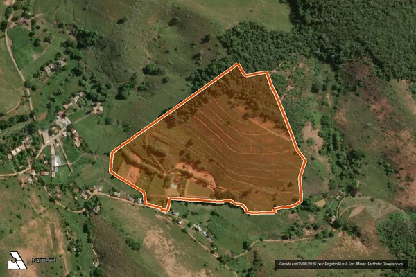 Imagem de satélite de Fazenda Paula Neves Martins Ou Div em MURIAÉ - MG