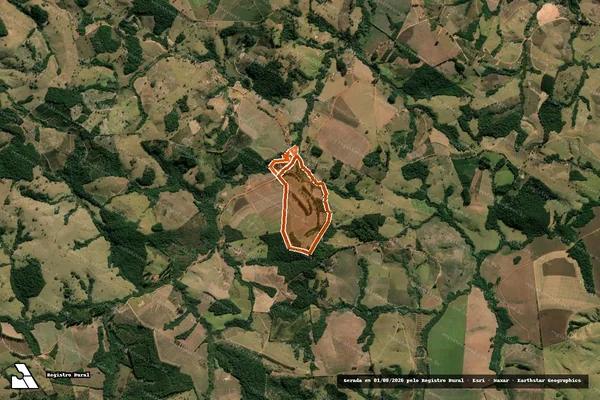 Imagem de satélite de Fazenda Corrego Das Pedras em JACUÍ - MG