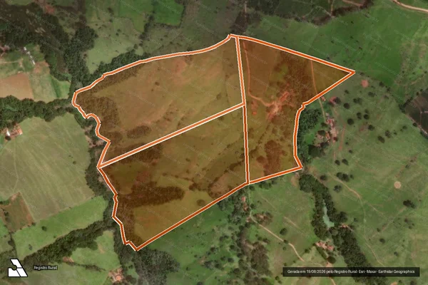 Imagem de satélite de SITIO BELA VISTA - GLEBA A em SÃO SEBASTIÃO DO PARAÍSO - MG