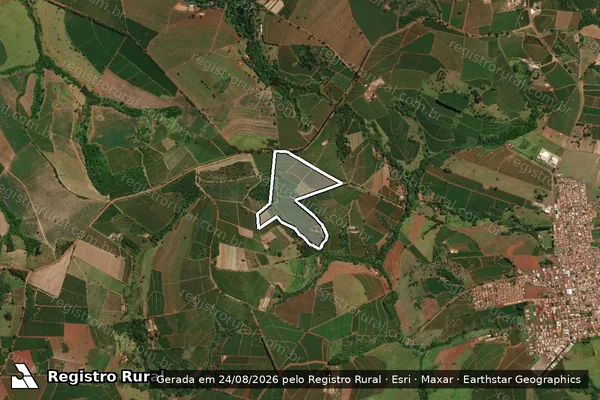 Imagem de satélite de FAZENDA FORTALEZA em SÃO TOMÁS DE AQUINO - MG