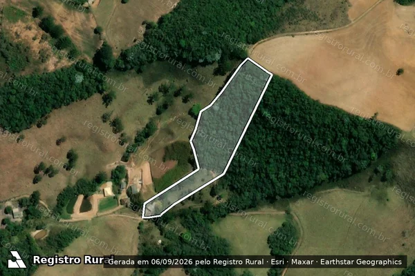 Imagem de satélite de SITIO FAGUNDES em BARBACENA - MG